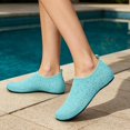 thumbnail image 4 of CSStuido Women's Water Shoes Rhinestone Aqua Socks Quick Dry Beach Swim Shoes for Pool Diving Boating Yoga, 4 of 5
