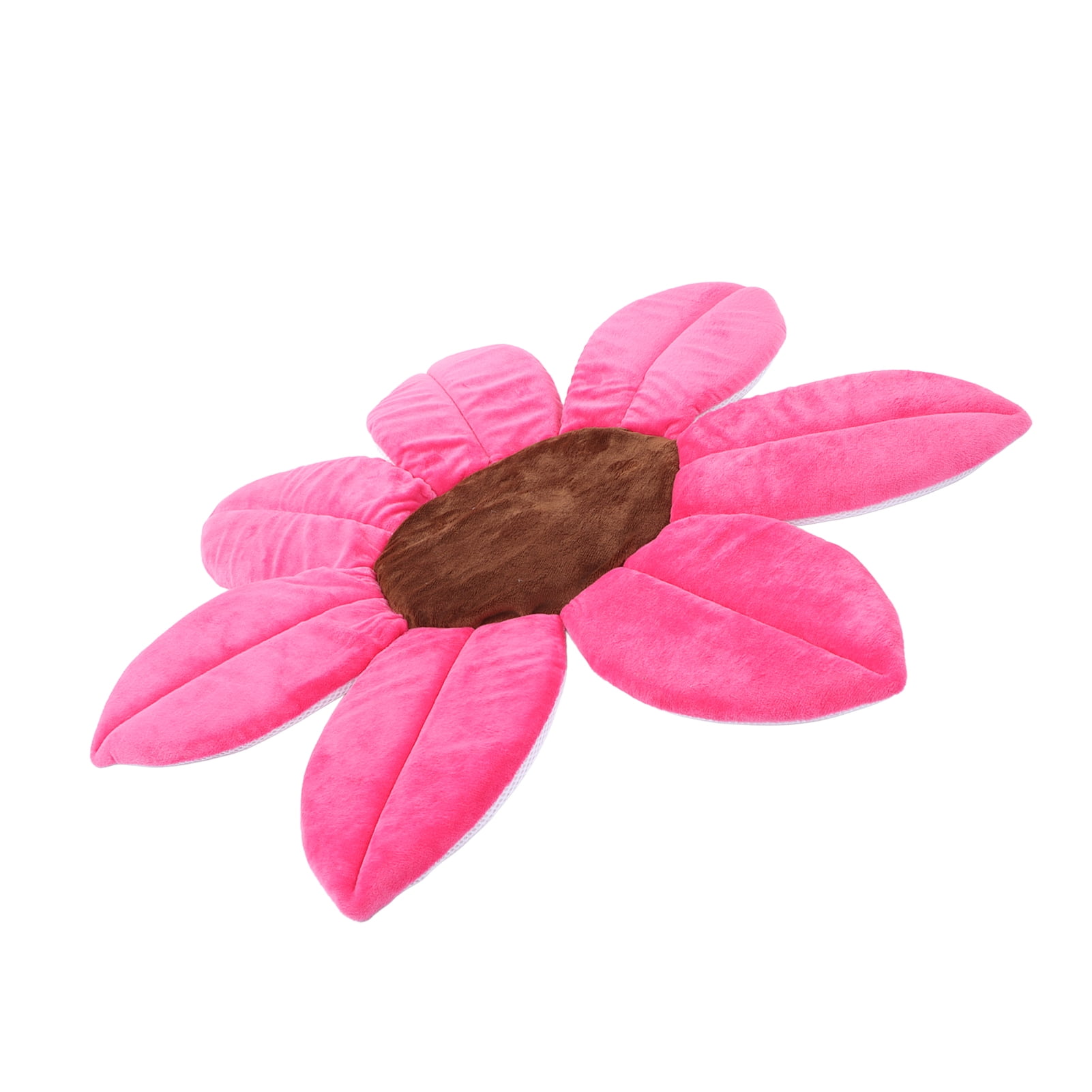 Flower Baby Bath Pad, Soft Skin Friendly Short Plush Sponge Washable
