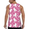 thumbnail image 3 of Gaeub Cute Poodle Dog Men's Athletic Tank Top, Workout Sleeveless Shirts, Running Tank Tops for Gym, Running, Training - 4X-Large, 3 of 9