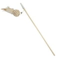 thumbnail image 1 of Interactive Cat Teaser Wand Toy Wooden Pet Play Stick for Indoor Cats Exercise, 1 of 3