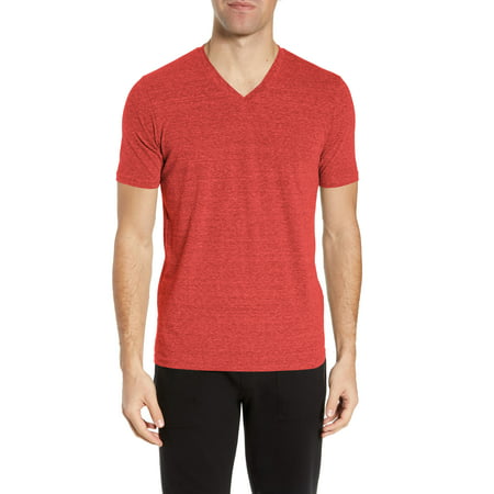 Mens V Neck Tri-blend Short Sleeve Slim Fit Casual Basic Cotton Classic Unisex T (Best Slim Fit T Shirts For Men)