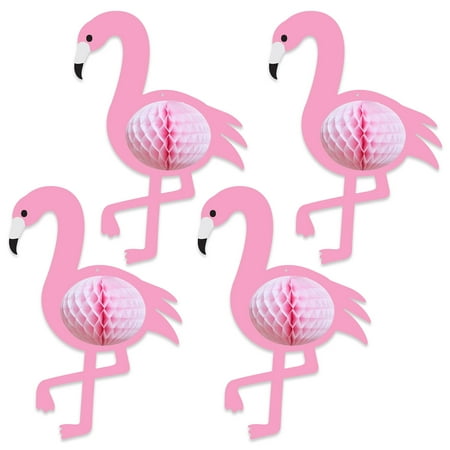 Beistle - Tissue Flamingos - 10" x 7" - Pack of 12