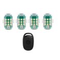 thumbnail image 5 of 4 Pcs Wireless Strobe Lights with Remote Control, 7 Colors USB Rechargeable High Brightness Flashing Lights for Car, 5 of 5