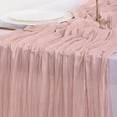 thumbnail image 7 of Knubmt Cheesecloth Table Runner Long Cloth Table Runner for Wedding Decor Holiday Party Table Decorations, 35" x 157", 7 of 7