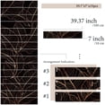 thumbnail image 3 of Flortlias 15Pcs Leather Textured Vinyl Peel and Stick Stair Riser Decals, Self-Adhesive Staircase Riser Stickers, Textured PVC Urban Sketch Leaves, 3 of 6