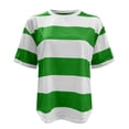 thumbnail image 5 of YUEJUIR Ladies Spring Summer T Shirts Solid Color Printed Tshirt Casual Comfortable Loose Blouse Women's Tops Short Sleeve Tops (Green,M), 5 of 6