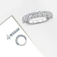 thumbnail image 6 of Created Forever Women's 3ct TW Lab Grown Diamond 14k White Gold Semi-Eternity Anniversary Ring, 6 of 10