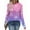 #030-Purple, variant on Craaazy Christmas Sweatshirt for Women Xmas Printed Pullover Tops Casual Long Sleeve Xmas Shirts Gifts