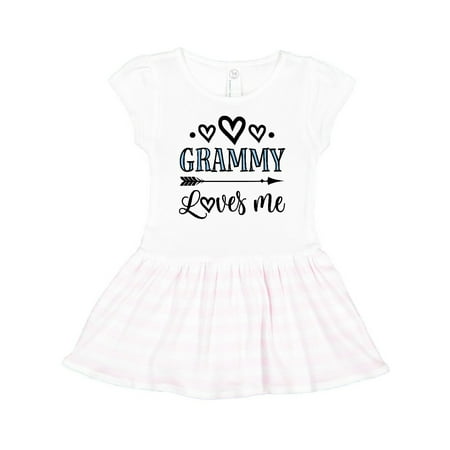 

Inktastic My Grammy Loves Me Gift Gift Toddler Girl Dress