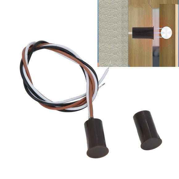 Reed 5 Sets Recessed Magnetic Switch DC100V 10W NO NC Door Sensor Window Reed Switch for Alarm System Access Control