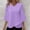 Purple, variant on Women's 3/4 Sleeve Floral Blouses Shirts Double Layers V Neck Chiffon Dressy Tunics Tops Casual Business Work Tunic Shirts,M,Purple