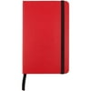 JAM Hardcover Notebook with Elastic Band, 1/Pack, Red, Small, 3 3/4 x 5 5/8, 100 Lined Sheets