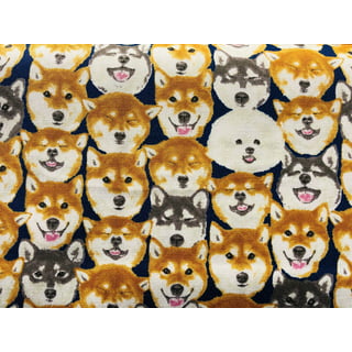 Dog Bulldog Fabric Kokka Japanese Canvas -  in 2023