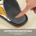 thumbnail image 6 of IAUYY Memory Foam House Slippers Suitable for Both Men and Women. Comfortable, Anti-Slip Plush Flat-Bottomed Slippers The Best Holiday Gift Ball Of Yarn, 6 of 9