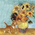 thumbnail image 3 of CafePress - Sunflowers & Kitten Fitted T Shirt - Fitted T-Shirt, Vintage Fit Soft Cotton Tee, 3 of 4