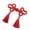 Red, variant on Chinese Frog Closure Button Tassels Scarf Cardigan and Costumes Outfit Sewing Chinese Knots Sewing Fasteners