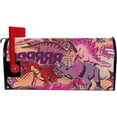 thumbnail image 5 of GZHJMY Multicolored Dinosaurs Magnetic Mailbox Cover Large Size Mailbox Wraps MailWraps Post Letter Box Cover Garden Yard Oversized 25.5 x 21 inch Home Decor, 5 of 7