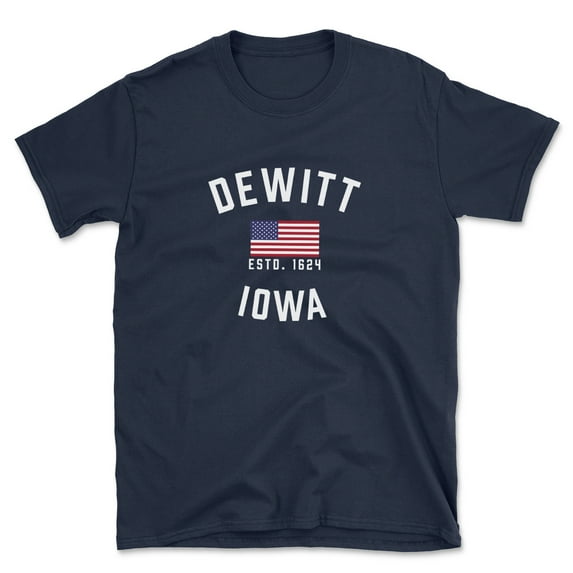 Dewitt Iowa Patriot Men's Cotton T-Shirt