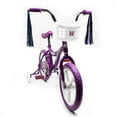 thumbnail image 5 of ChromeWheels Road Fairy 14" BMX S-Type Frame Coaster Brake, with EVA Purple Tire, Training Wheels, Purple, 5 of 9