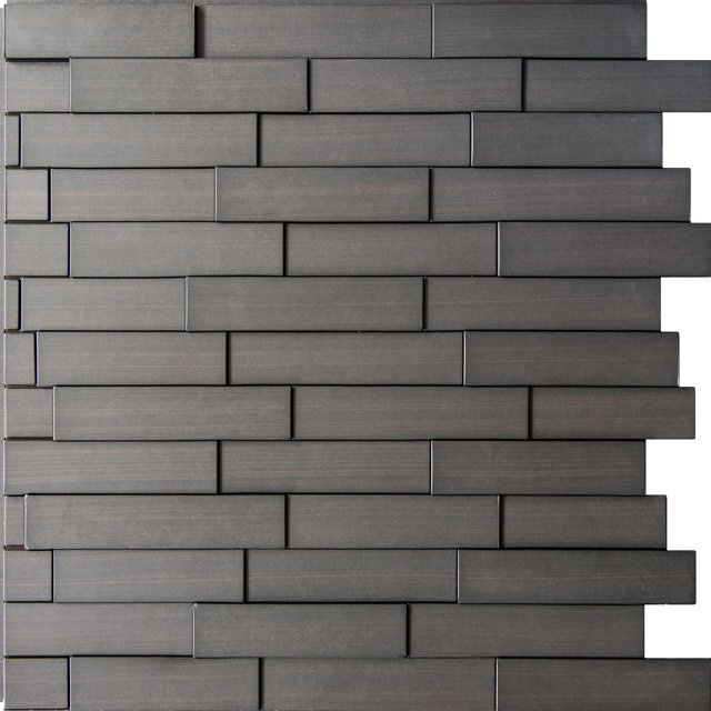 Piano Steps PVC Thermoplastic 3D Wall Panels - Decorative Luxury Interior Design Wall Paneling Decor Commercial And Residential Application 2' x 2', 4 sq ft, Dark Okasha