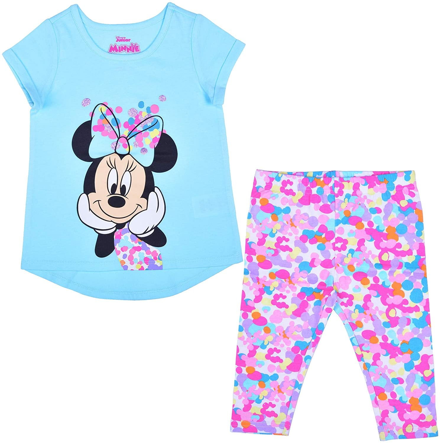 Disney Birthday Gift Minnie Mouse Love is Sweet Tunic & Blk Leggings SIZE 2T-4T 