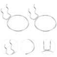 thumbnail image 3 of FRCOLOR 4pcs Pegboard Bins with Rings Pegboard Hooks Pegboard Cup Holder Accessories for and Craft Supplies Storage ( Silver ) 7CM,4.53"X3.23"X0.04", 3 of 10