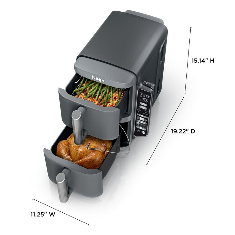 Ninja DoubleStack Smart XL 10-Qt Air Fryer, Space Saving Design
