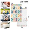 thumbnail image 6 of Yayeee 2 Pack Hand Towels for Bathroom 100% Cotton 16" x 28" Soft Absorbent Kitchen Towel, Green Floral, 6 of 7