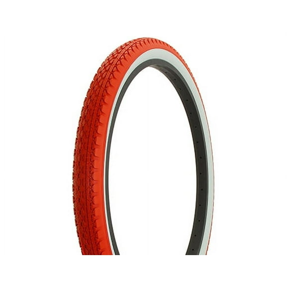 bike Tire Duro 26" x 2.125" Red/White Side WallHF-133.lowrider beach cruiser tire