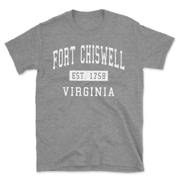 Fort Chiswell Virginia Classic Established Men's Cotton T-Shirt