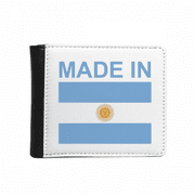 Argentina Country Love Flip Bifold Faux Leather Wallet  Multi-Function Card Purse