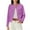 Purple, variant on Long Sleeve Women's Tweed Jackets Business Button Down Casual Cropped Blazer with Pockets