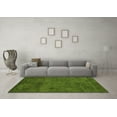 thumbnail image 3 of Ahgly Company Indoor Round Abstract Green Modern Area Rugs, 3' Round, 3 of 4