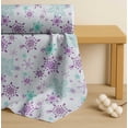 thumbnail image 4 of Soimoi Purple Cotton Poplin Fabric Snow Flakes Floral Print Fabric by the Yard 56 Inch Wide, 4 of 7