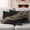 Black, variant on Red Marble Outdoor Waterproof Pillow Covers, Gold Abstract Vintage Modern Ombre Art Decorative Rectangle Throw Pillowcase Sofa Cushion Sham for Patio/Couch/Chair, 20"x12" 2 Pack
