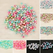 Jiaroswwei 850Pcs Beads Colorful DIY Faux Pearl 4/6/8/10mm Shiny Faux Pearl Beads for Daily Life