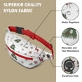 thumbnail image 5 of Fanny Pack White Christmas Reindeer Pattern Waist Pack Bag,Running Cross Bag,Waterproof Large Fanny Packs for Women Men for Travel Running Hiking Cycling, 5 of 6