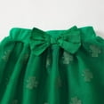 thumbnail image 5 of JIAYUE Kids Spring Outfit St Patricks Day Sets For Girls Cartoon Print Short Sleeve Crew Neck Pullover T Shirt and Mesh Skirt Lovely For Child Casual Base Layer, 5 of 8