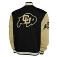 thumbnail image 3 of Men's Franchise Club Black Colorado Buffaloes Fleece Varsity Full-Snap Jacket, 3 of 3