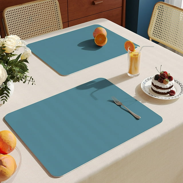 TIMIFIS Placemats Solid Color Insulation Pad Kitchen Table Mat Countertop Protection Pad Casserole Tableware Special Mat Small Size Place Mats
