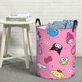 thumbnail image 7 of Saiise Sanrio Print Laundry Basket Circular Laundry Hamper with Handles Waterproof Dirty Clothes Storage Basket for Bedroom Bathroom Dorm Living Room-Medium, 7 of 7