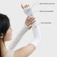 thumbnail image 4 of LShunze Sun Protection Cooling Arm Sleeves with Thumb Holes - Gardening Outdoors Sports Workouts Sunscreen Arm Sleeves, 4 of 8