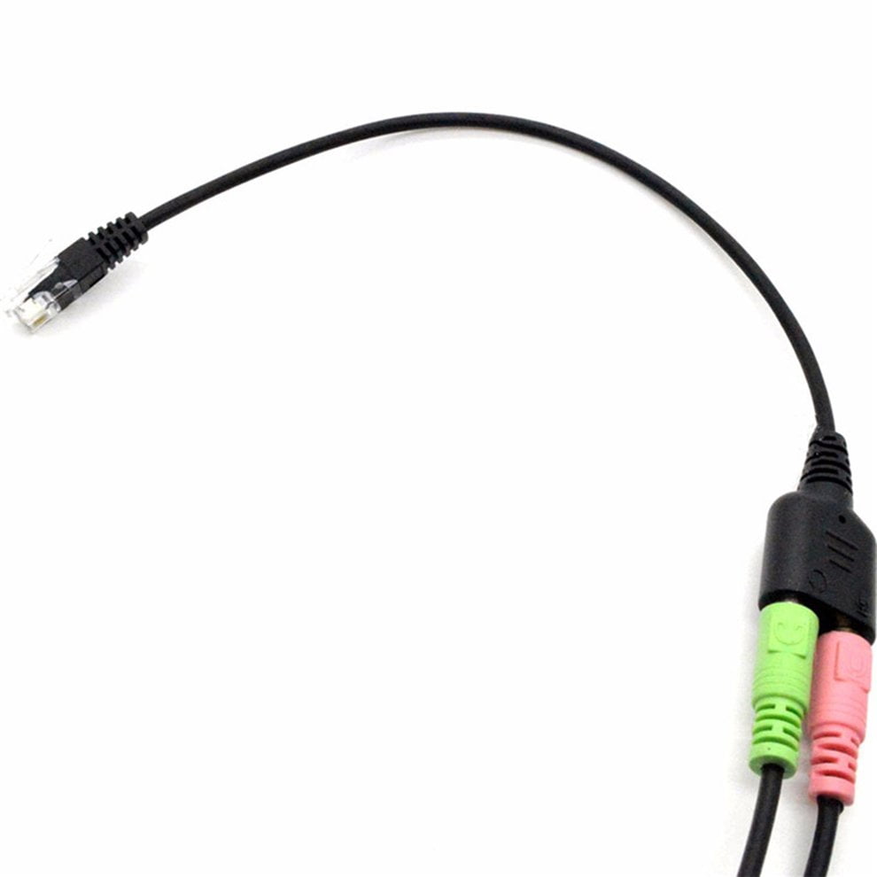 Telephone Audio Adapter Cable 3.5mm Jack Female to RJ9 Male 8 conductor10ft 
