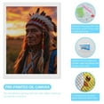 thumbnail image 3 of Diamond Art Kits for Adults - Elder Sunset Headdress Portrait 5d Diamond Painting for Adults, Diamond Art for Adults Beginners, Frameless Diamond Painting Kits for Adults for Home Wall Decor, 3 of 7