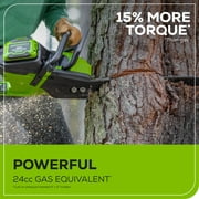 Greenworks 60V 14” 1.2kW Chainsaw with 2.5 Ah Battery & 3 Amp Charger 2028702