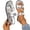 Silver, variant on ZACPNCV Womens Plus Size Flat Sandals Square Toe Elastic Back Strap Soft Sole Comfort