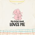 thumbnail image 4 of Inktastic Pink Piggies My Great Aunt Loves Me Girls Baby Dress, 4 of 5