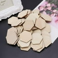 thumbnail image 3 of 50pcs Hexagon Cut Unfinished Wooden Discs Embellishments Arts Crafts DIY, 3 of 9