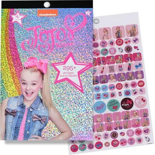 JoJo Siwa 4 Sheet Foil Cover Sticker Pad, 200+ Stickers 6 PACK
