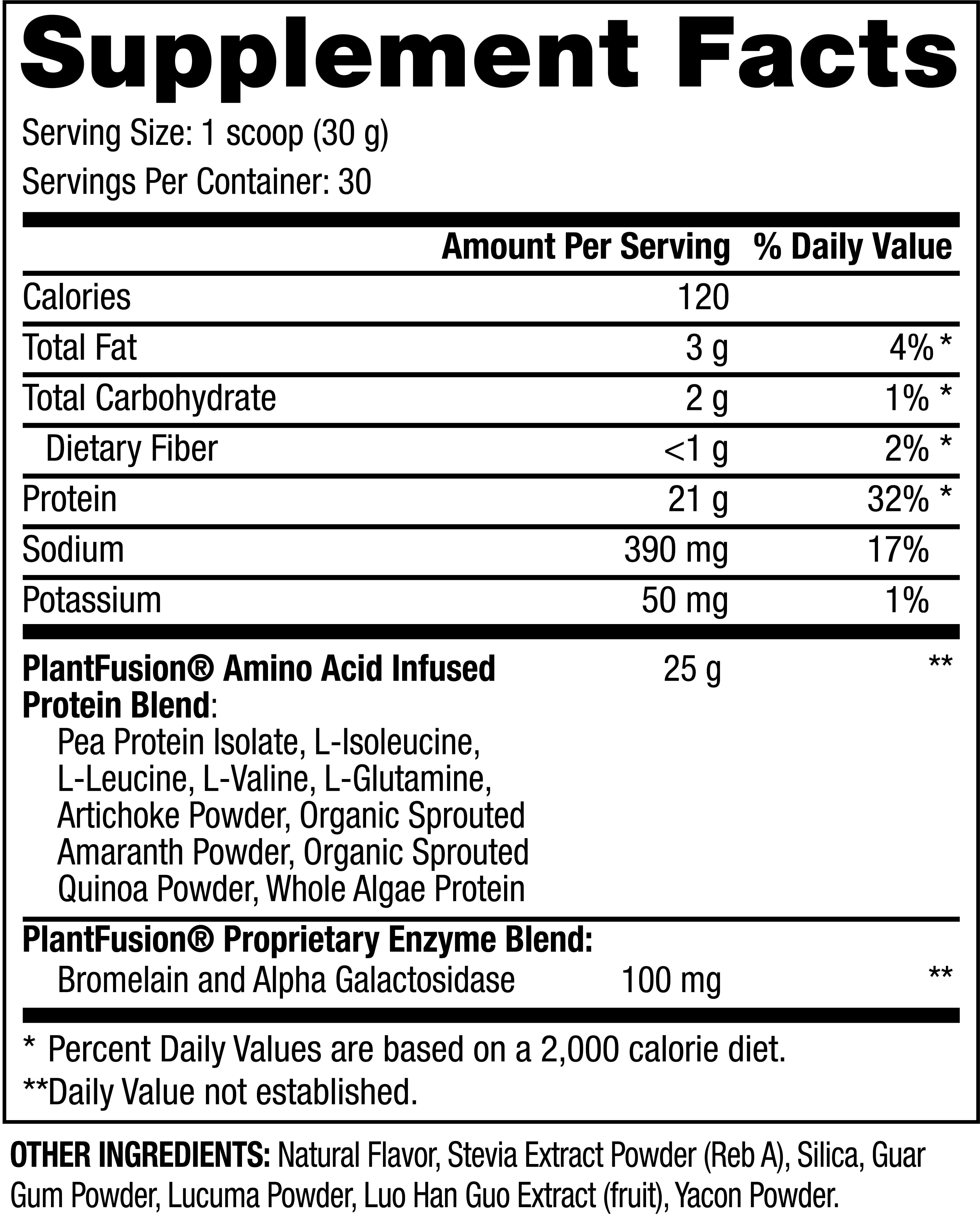 Plant Fusion Complete Protein Powder, Creamy Vanilla Bean, 32 oz